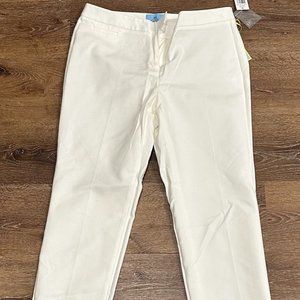 CECE WHITE ANKLE PANTS | SIZE 10